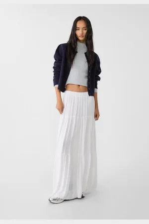 Stradivarius Halflange boho rok XL
