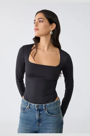 Stradivarius Body met vierkante halslijn XS