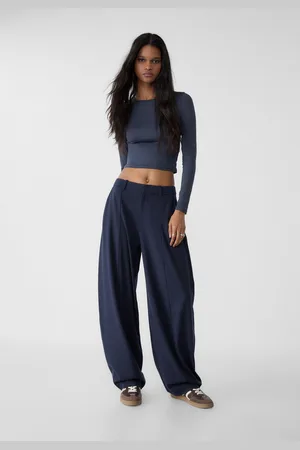 Stradivarius Nette baggy broek met naaddetail 44