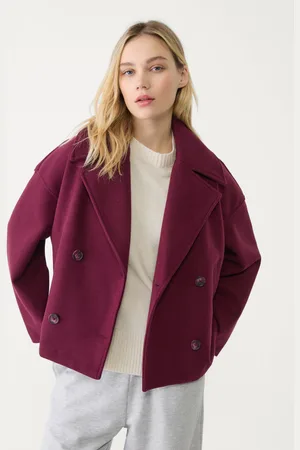 Stradivarius Korte double-breasted jas XS