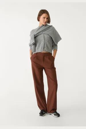 Stradivarius Rechte broek met plooien 36