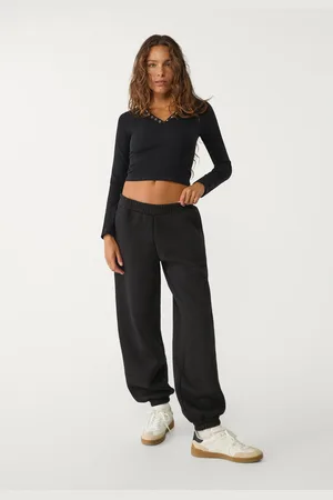 Stradivarius Sweatstof boyfriend joggingbroek XS