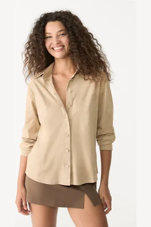 Stradivarius Suèdelook blouse S