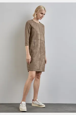 Street one Jurk in velourslook