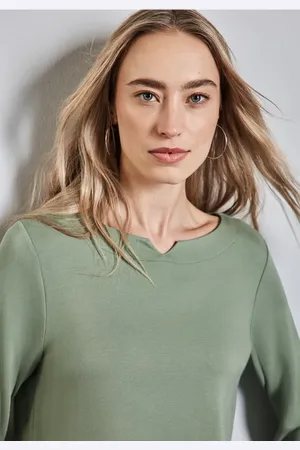 Street one Shirt met halslijndetail