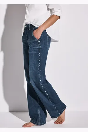 Street one Wide Legs jeans met klinknagels