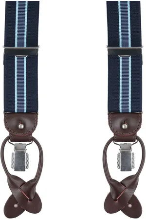 Profuomo Luxe Bretel Navy-Lichtblauw