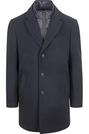 Suitable Coat Wol Twill Navy - maat 48
