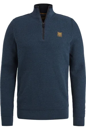 PME Legend™ Half Zip Trui Mouliné Navy - maat 3XL