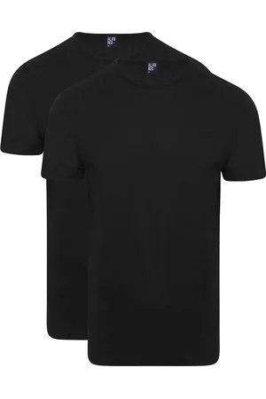 Alan Red Derby O-Hals T-Shirt Black (2Pack) - maat S