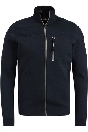 Vanguard Vest Zip Mouliné Navy - maat XXL
