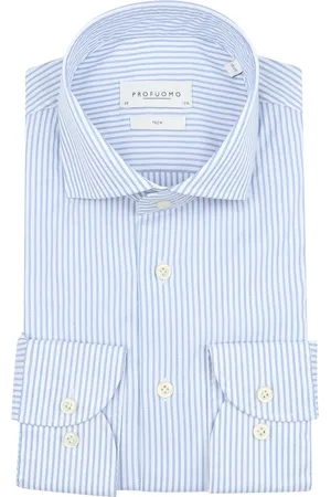 Profuomo Shirt Extra Lange Mouwen Travel Streep - maat 37