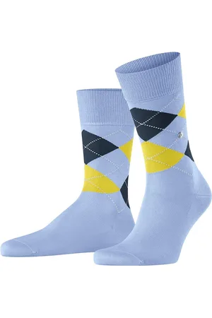 Burlington Manchester Sok Ruit Lila 6256 - maat 40-46