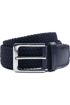 Suitable Geweven Riem Donkerblauw - maat 95