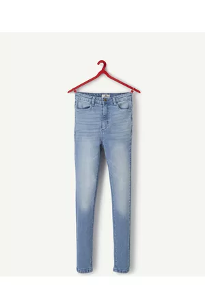 Tape a l'oeil Jeggings - Hoge taille lichte denim jegging less water meisje - 10 J