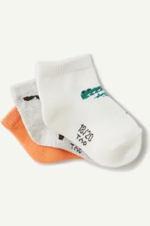 TAO Set van 3 paar uni sokken met prints
