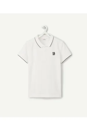 TAO Jongenspolo in katoen met geborduurde surfprint