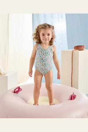 TAO Omkeerbaar zwempak voor babymeisjes van gerecyclede vezels met prints
