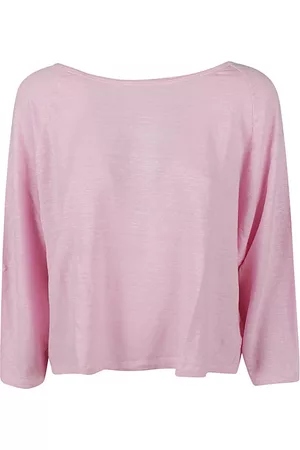 Base London Dames Sweaters - Linen Boat-neck Sweater