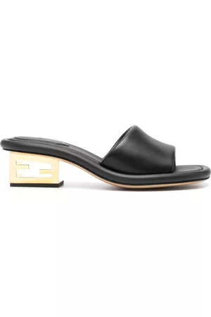 Fendi Dames Leren Sandalen - Baguette Leather Sandals