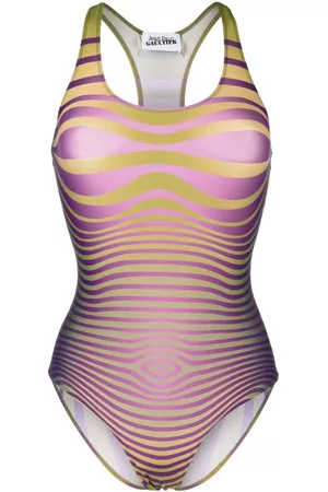Jean Paul Gaultier Dames Badpakken - Striped Print One-piece Swimsuit