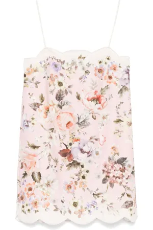 ZIMMERMANN Acacia Printed Linen Mini Dress