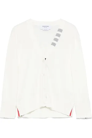 Thom Browne 4bar Cotton Cardigan