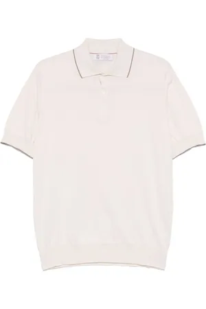 Brunello Cucinelli Cotton Knitted Polo Shirt
