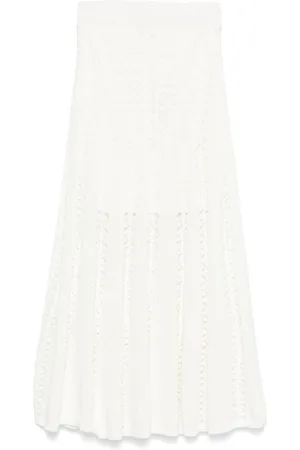 ZIMMERMANN Wylie Knitted Midi Skirt