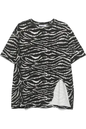 The Attico Zebra Print Cotton T-shirt