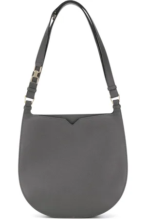 VALEXTRA Weekend Small Leather Hobo Bag