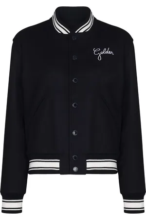 Golden Goose Logo Wool Bomber Jacket