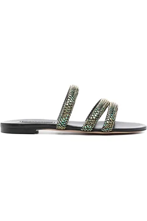 Casadei Crystal Embellished Sandals