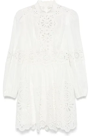 ZIMMERMANN Acacia Broderie Linen Mini Dress