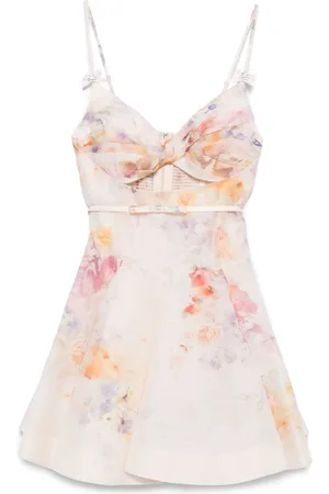 ZIMMERMANN Crush Silk Blend Mini Dress