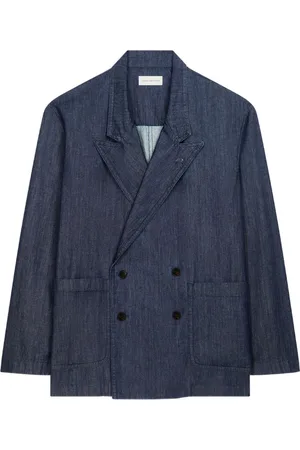 DRIES VAN NOTEN Double-breasted Denim Blazer