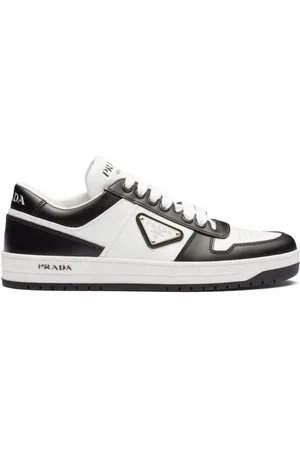 Prada Downtown Leather Sneakers