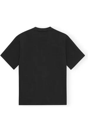 Ganni Heart Embroidered Cotton T-shirt