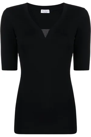 Brunello Cucinelli Cotton V-necked Top