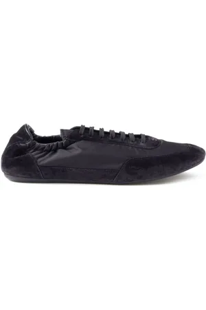 Prada Collapse Re-nylon And Suede Sneakers