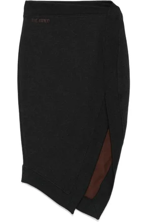 The Attico Asymmetric Midi Skirt