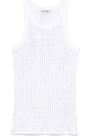 The Attico Strass Embellished Tank Top