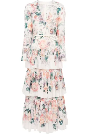 ZIMMERMANN Acacia Printed Cotton Long Dress