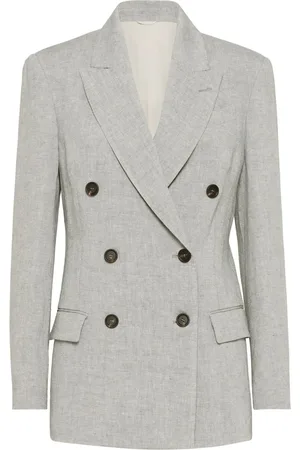 Brunello Cucinelli Linen Double-breasted Jacket
