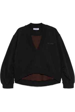 The Attico Cotton V-necked Sweatshirt