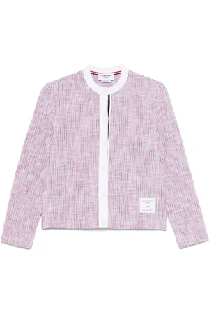 Thom Browne Rwb Cotton Cardigan
