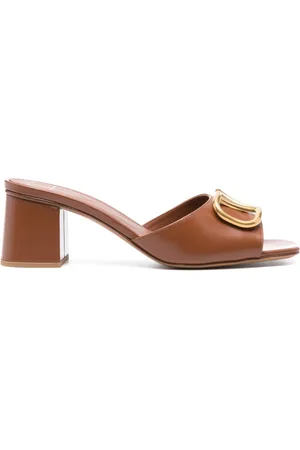 VALENTINO GARAVANI Vlogo Signature Leather Mules