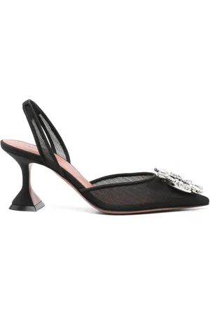 Amina Muaddi Begum Mesh Slingback Pumps