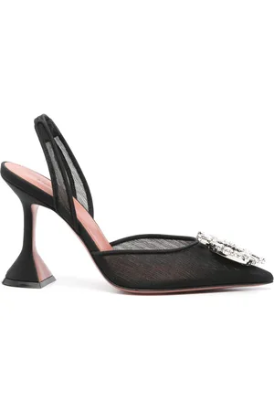 Amina Muaddi Begum Mesh Slingback Pumps