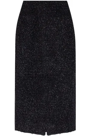 Balenciaga Tweed Midi Skirt